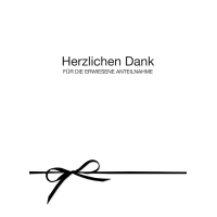 Trauer Danksagung - Mehrstückpackung - 5...