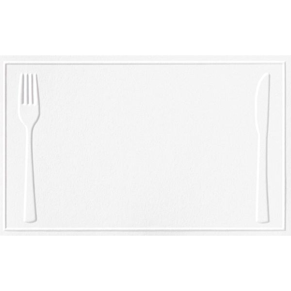 Tischkarten - Messer & Gabel - Mehrstückpackung - 10 Tischkarten im Format 5,5x9,5cm im Topper