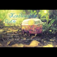 AV Konfirmation Camper Bus im Wald Gott hat immer Recht...