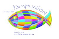 AV - Kommunion - querformat - Glückwunschkarte im...