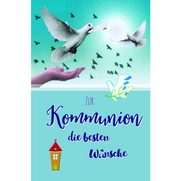 AV - Kommunion - Glckwunschkarte Im Format 11,5 X 17 Cm Mit Umschlag