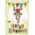5. Geburtstag Collage Glückwunschkarte mit Umschlag 5 Affe Girlande Happy Birthday