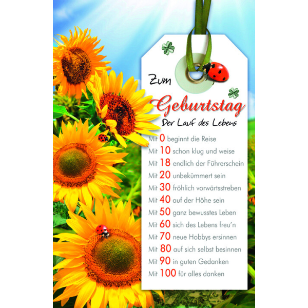 AV Geburtstag Glückwunschkarte mit Umschlag Zum Geburtstag