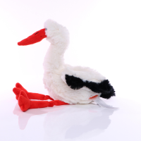 Stofftier Schmusetier Minifeet Höhe 37cm Storch Marius Geschenk zur Geburt