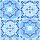 Servietten Lunch Napkin Lunch Format: 33 x 33 cm 3-lagig 20 Servietten Tiles Blue