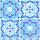 Servietten Lunch Napkin Lunch Format: 33 x 33 cm 3-lagig 20 Servietten Tiles Blue