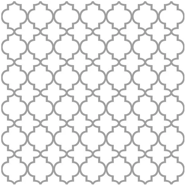 Servietten Lunch Ogee Silver Outline Muster silber 33x33cm 20 Servietten