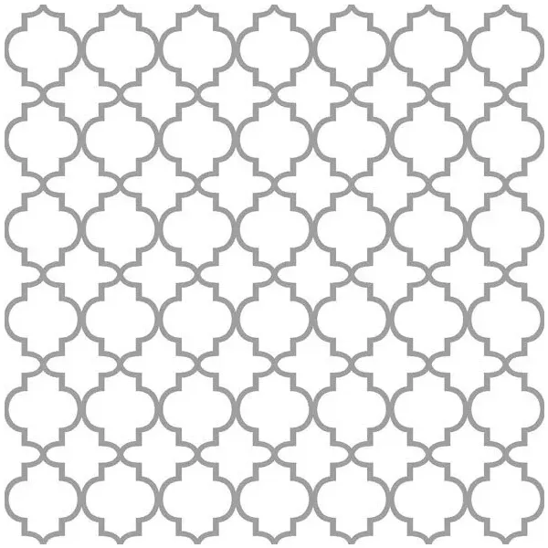 Servietten Lunch Ogee Silver Outline Muster silber 33x33cm 20 Servietten
