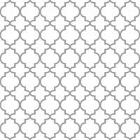 Servietten Lunch Ogee Silver Outline Muster silber...