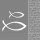 A Kommunion Servietten Lunch Napkin Lunch Format: 33 x 33 cm 3-lagig 20 Servietten Glaube Fisch Silber