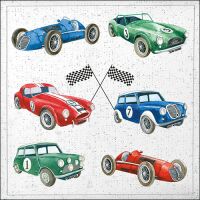 Servietten Lunch Rennautos Classic Cars 33x33cm 20...
