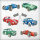 Servietten Lunch – Napkin Lunch – Format: 33 x 33 cm – 3-lagig – 20 Servietten pro Packung - Classic Cars – Rennautos - Ambiente