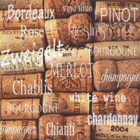 Cocktail Servietten 25 x 25 cm 3-lagig 20 Servietten Wine...