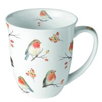 Weihnachten Becher 0.4 L Ø 10 cm x H 10,5 cm Robin...