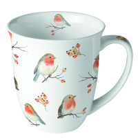 Weihnachten Becher 0.4 L Ø 10 cm x H 10,5 cm Robin...
