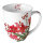 Weihnachten - Becher - Mug 0.4 L - Fine Bone China - Format: Ø 10 cm x H 10,5 cm - 1 Becher pro Packung – Christmas Bouquet White