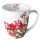 Weihnachten Becher Mug 0.4 L Fine Bone China Format: Ø 10 cm x H 10,5 cm 1 Becher pro Packung Christmas Bouquet White