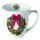 A Weihnachten Becher Mug 0.4 L Fine Bone China Ø 10 cm x H 10,5 cm Bow On Wreath Weihnachtskranz