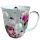 Weihnachten Becher Mug 0.4 L Fine Bone China Ø 10 cm x H 10,5 cm Roses And Baubles Rosen grau