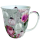 Weihnachten Becher Mug 0.4 L Fine Bone China Ø 10 cm x H 10,5 cm Roses And Baubles Rosen grau