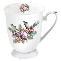 Weihnachten Becher Mug 0,25 L Fine Bone China Format:...
