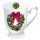 Weihnachten Becher Mug 0,25 L Fine Bone China Format: Ø 7,5 cm x 10 cm 1 Becher pro Packung Bow On Wreath Schleife auf Kranz