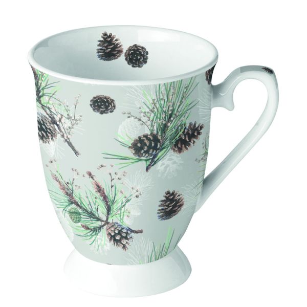 Weihnachten Becher 0,25 L  Ø 7,5 cm x 10 cm 1 Becher pro Packung Pine Cone All Over Tannenzapfen