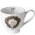 Weihnachten Becher Mug 0,45 L Fine Bone China Format: Ø 7,5 cm x 10 cm 1 Becher pro Packung Pine Cone Wreath Tannenzapfenkranz