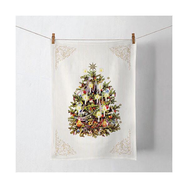 A Weihnachten Geschirrtuch Kitchen towel Format: 50 cm x 70 cm 1 Geschirrtuch pro Packung X-Mas Tree Cream