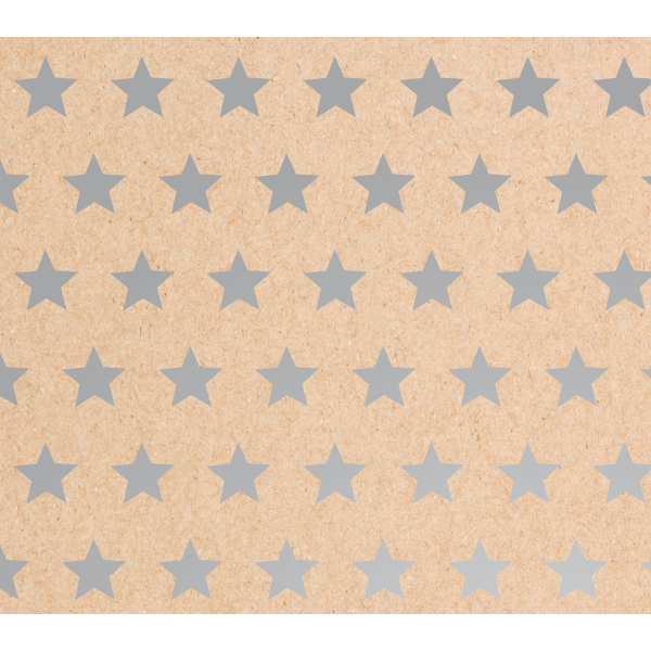 Geschenkpapier Weihnachten Röllchen 70x150cm Kraftpapier Sterne silber