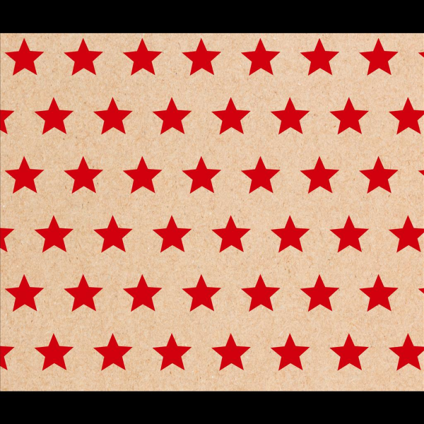 Geschenkpapier Weihnachten Röllchen 70x150cm Kraft.Sterne rot