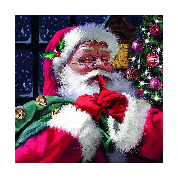 Weihnachten Servietten Lunch Napkin Lunch Format: 33 x 33 cm 3-lagig 20 Servietten Hush Hush