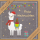 Weihnachten - Nature Cards Handmade - Glückwunschkarte im Format 15,5 x 15,5 cm mit Briefumschlag – Lama