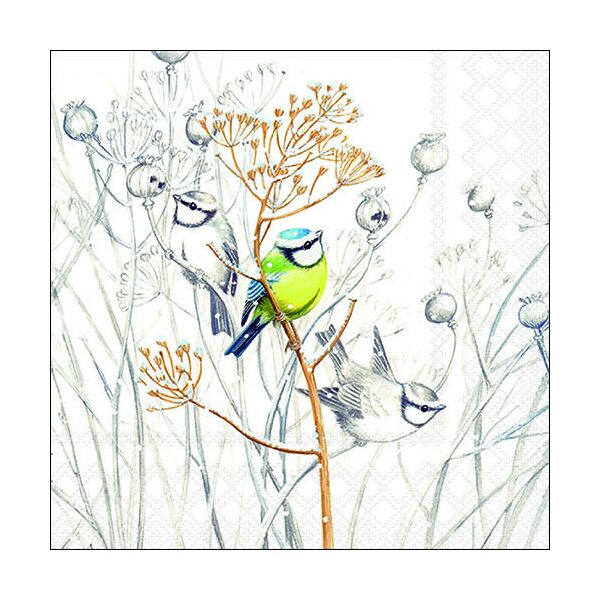 Servietten Lunch 33 x 33 cm 3-lagig 20 Servietten Sweet Little Bird Süßer kleiner Vogel