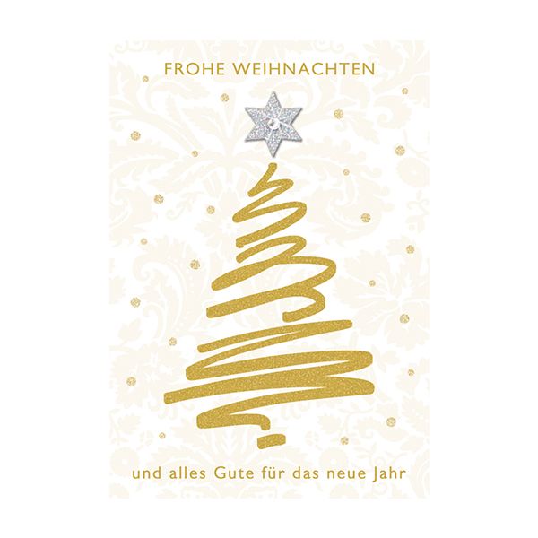 Weihnachten Glückwunschkarte mit Umschlag Graphisch Weihnachtsbaum