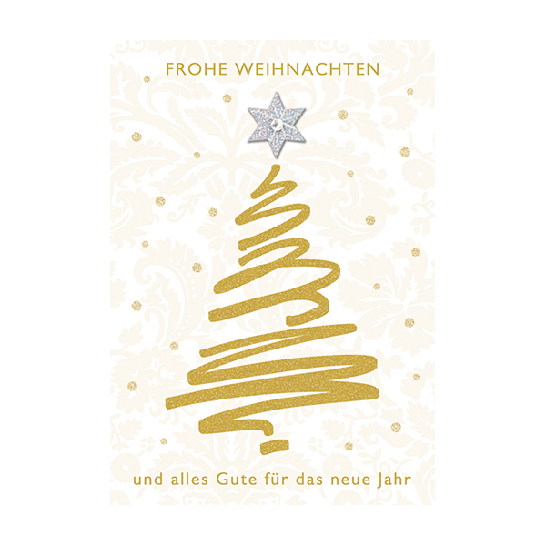 Weihnachten Glückwunschkarte mit Umschlag Graphisch Weihnachtsbaum