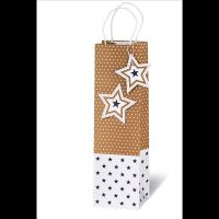 Weihnachten Geschenktüte Tasche Flasche  Sterne