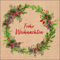 Weihnachten Servietten Format: 33 x 33 cm 3-lagig 20...