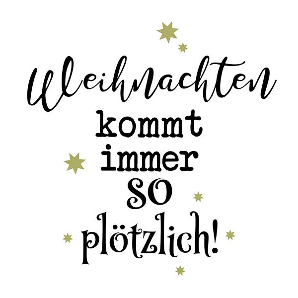 20 Stück Weihnachtsservietten 33x33 Cm – Schwarz Mit Goldenem Druck, Merry Christmas Deko