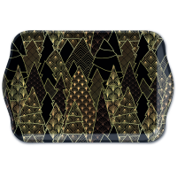 Weihnachten Tablett 13 x 21 cm Luxury Trees Black...
