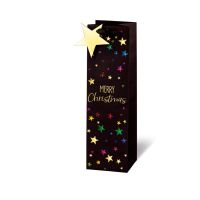 Weihnachten Geschenktüte Tasche Flasche  Sterne...