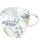 Doppelwandiger Glasbecher Format: 9,5 cm x Ø 10 cm 1 Tasse pro Verpackung Luxury Leaves Black Luxus Blätter schwarz