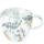 Doppelwandiger Glasbecher Format: 9,5 cm x Ø 10 cm 1 Tasse pro Verpackung Luxury Leaves Black Luxus Blätter schwarz