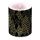 Weihnachten Kerze gross Ø 12 cm x 10 cm Luxury Trees Black schwarz Tannenbäume schwarz