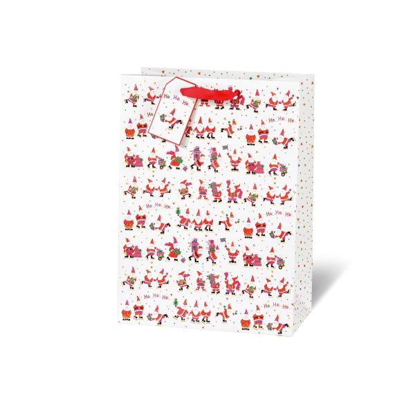 Weihnachten Tasche Tüte A4  Weihnachtsmänner