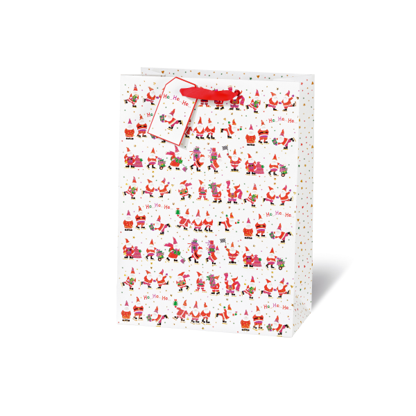 Weihnachten Tasche Tüte A4  Weihnachtsmänner