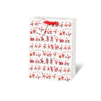 Weihnachten Tasche Tüte A4  Weihnachtsmänner