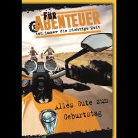 Geburtstag Glückwunschkarte mit Umschlag Motorradtour