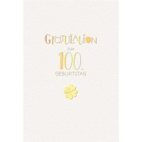 100. Geburtstag - Karte mit Umschlag - Schriftkarte - mit...