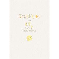 95. Geburtstag Glückwunschkarte Schriftkarte mit...